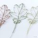 Wire leaves - Oak - coloured copper wire & stainless steel/wool or silk Wire leaves - Oak - coloured copper wire & stainless steel/wool or silk